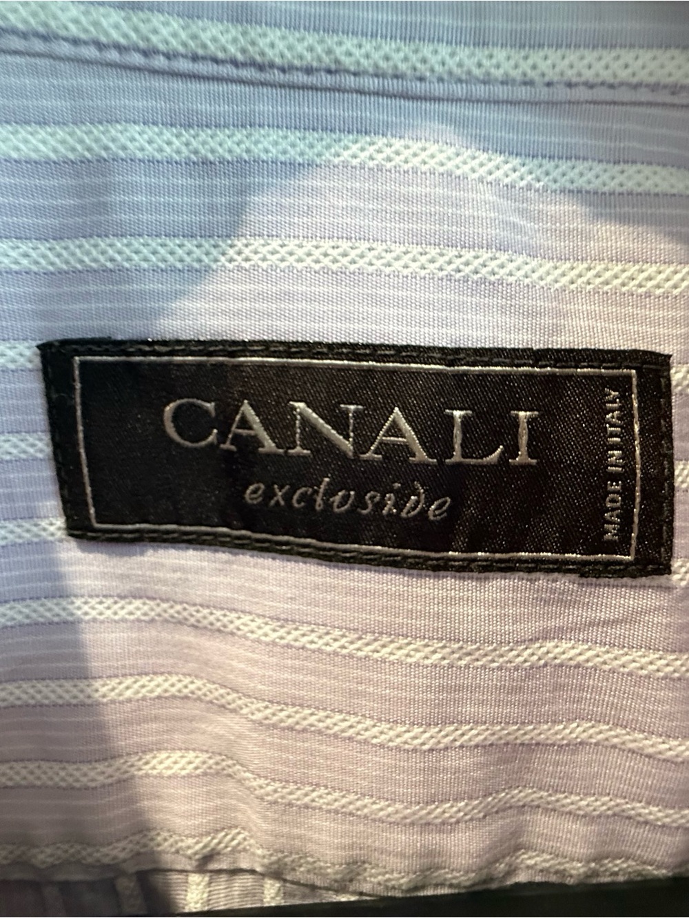 Canali 43/17 purple with textured white stripes